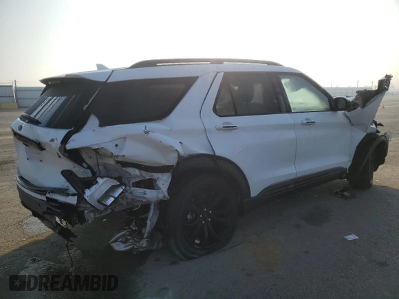 2022 Ford Explorer ST-Line with VIN 1FMSK8KH4NGB21791, listed as a Copart auction lot 88979105 with 48,951 mi miles and Salvage Title. Bid and sale history available at carsss.com. Image 3.
