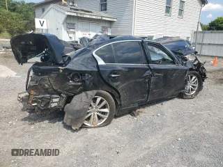 2015 Infiniti Q50 Premium with VIN JN1BV7AR4FM417514, listed as a Copart auction lot 63416835 with Not provided miles and Salvage title. Bid and sale history available at DreamBid. Image 3.