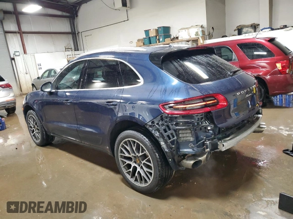 2015 Porsche Macan S with VIN WP1AB2A5XFLB62440, listed as a Copart auction lot 52382125 with 82,715 mi miles and Salvage Title. Bid and sale history available at carsss.com. Image 2.