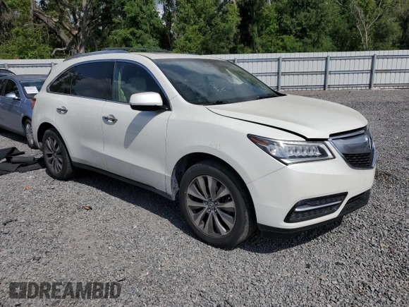 2015 Acura MDX Technology z VIN 5FRYD4H67FB004403, wystawiony jako Copart lot #55092025 z przebiegiem 139 774 mil mil oraz Nie do naprawy • Non repairable. Historia ofert i sprzedaży dostępna na DreamBid. Obrazek 4.