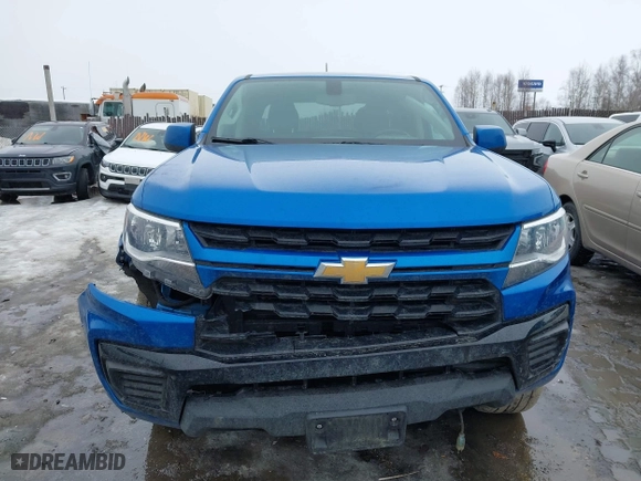 2021 Chevrolet Colorado 4WD Work Truck with VIN 1GCGTBEN0M1165911, listed as a IAAI auction lot 41944677 with 49,729 mi miles. Bid and sale history available at carsss.com. Image 12.