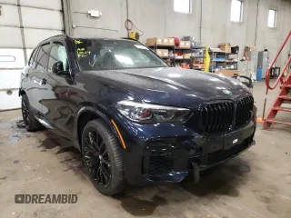 2022 BMW X5 xDrive40i with VIN 5UXCR6C01N9N35258, listed as a Copart auction lot 63497852 with 0 mi miles. Bid and sale history available at carsss.com. Image 1.