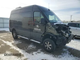 2023 Mercedes-Benz Sprinter with VIN W1Z4NFVY9PT135921, listed as a Copart auction lot 43608565 with Not Provided miles and Salvage Title. Bid and sale history available at DreamBid. Image 4.
