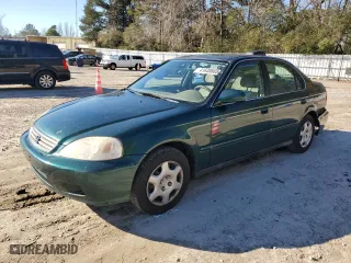 2000 Honda Civic EX with VIN 1HGEJ8645YL051310, listed as a Copart auction lot 41648885 with 107,517 mi miles and Salvage Title. Bid and sale history available at carsss.com. Image 1.