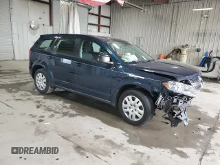 2013 Dodge Journey American Value with VIN 3C4PDCAB0DT734263, listed as a Copart auction lot 54255005 with Not Provided miles and Salvage Title. Bid and sale history available at DreamBid. Image 4.