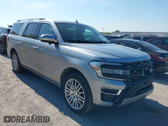 2023 Ford Expedition Max Limited z VIN 1FMJK2A81PEA48159, wystawiony jako IAAI lot #42725025 z przebiegiem 79 301 mil mil oraz . Historia ofert i sprzedaży dostępna na DreamBid. Obrazek 1.