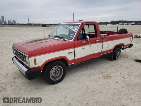 1985 Ford Ranger with VIN 1FTCR10S0FUA07431, listed as a Copart auction lot 87198624 with 88,213 mi miles and Salvage Title. Bid and sale history available at DreamBid. Image 1.