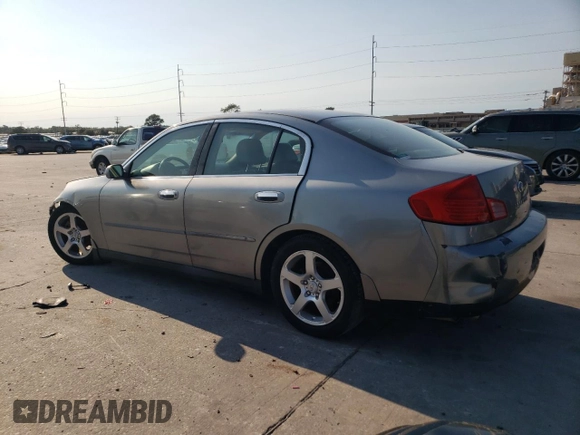 2004 Infiniti G35 w/Leather with VIN JNKCV51E64M616854, listed as a Copart auction lot 75179004 with Not Provided miles and Salvage Title. Bid and sale history available at DreamBid. Image 2.