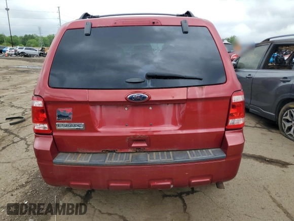 2012 Ford Escape XLT with VIN 1FMCU0D76CKC72016, listed as a Copart auction lot 58729245 with 121,340 mi miles and Clean title. Bid and sale history available at DreamBid. Image 6.