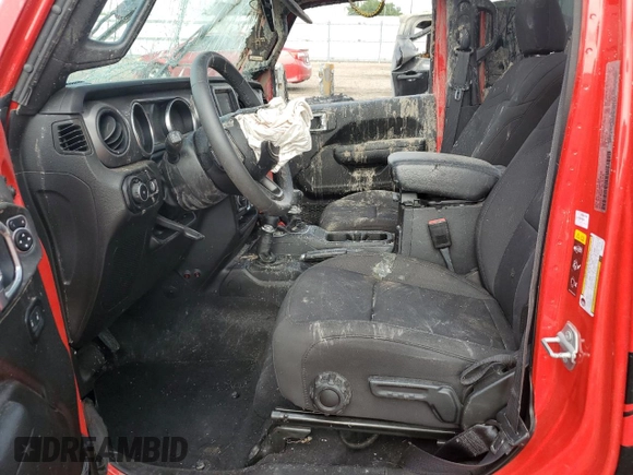 2023 Jeep Wrangler Willys with VIN 1C4HJXDN9PW509722, listed as a Copart auction lot 53980855 with 29,935 mi miles and Salvage title. Bid and sale history available at DreamBid. Image 7.