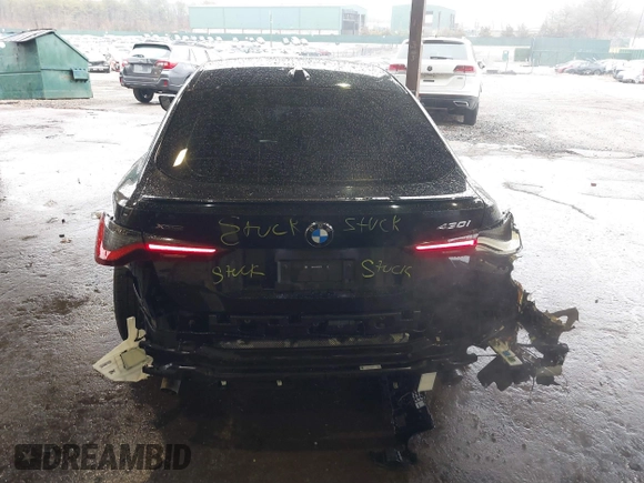 2024 BMW 4 Series 430i xDrive with VIN WBA73AV03RFR92792, listed as a IAAI auction lot 41764537 with 23,049 mi miles and . Bid and sale history available at DreamBid. Image 17.