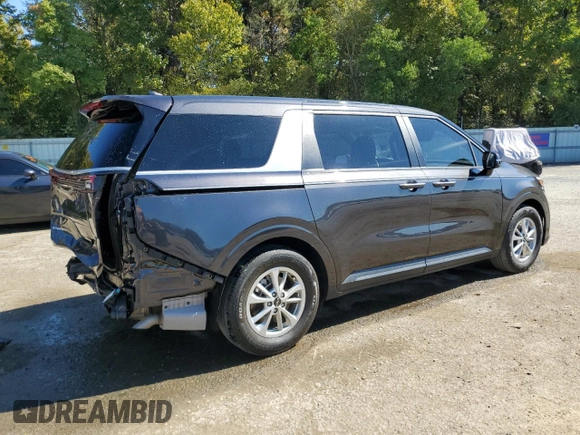 2023 Kia Carnival LX with VIN KNDNB4H37P6249098, listed as a Copart auction lot 76751724 with 26,992 mi miles and Salvage Title. Bid and sale history available at carsss.com. Image 3.