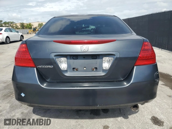 2006 Honda Accord LX with VIN 3HGCM564X6G708092, listed as a Copart auction lot 63560195 with 214,123 mi miles and Salvage title. Bid and sale history available at DreamBid. Image 6.