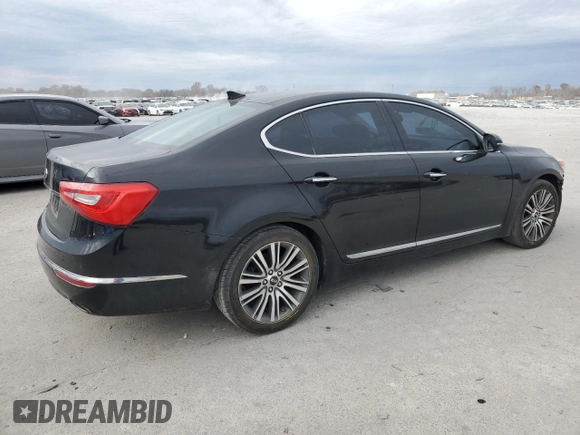2014 Kia Cadenza Premium with VIN KNALN4D79E5152802, listed as a Copart auction lot 80728394 with 173,015 mi miles and Clean Title. Bid and sale history available at carsss.com. Image 3.