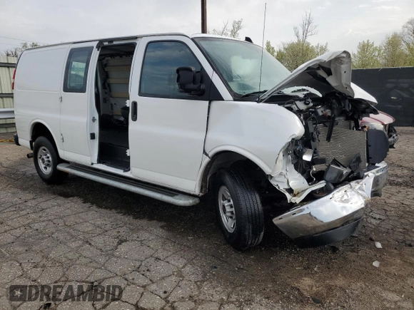 2023 GMC Savana Cargo with VIN 1GTW7AFP8P1128118, listed as a Copart auction lot 54770085 with Not Provided miles and Clean Title. Bid and sale history available at DreamBid. Image 4.