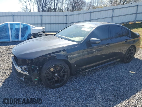 2021 BMW 5 Series 540i with VIN WBA53BJ09MCG05923, listed as a Copart auction lot 48312385 with 41,989 mi miles and Salvage Title. Bid and sale history available at DreamBid. Image 1.