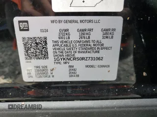 2024 Cadillac XT5 FWD Premium Luxury with VIN 1GYKNCRS0RZ731062, listed as a Copart auction lot 73637794 with 0 mi miles and Non Repairable. Bid and sale history available at carsss.com. Image 14.