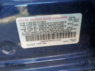2014 Mitsubishi Outlander SE z VIN JA4AD3A3XEZ011233, wystawiony jako Copart lot #53848985 z przebiegiem 153 539 mil mil oraz Szkoda całkowita • Salvage title. Historia ofert i sprzedaży dostępna na DreamBid. Obrazek 14.
