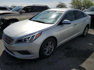 2016 Hyundai Sonata SE z VIN 5NPE24AF8GH365887, wystawiony jako Copart lot #58845045 z przebiegiem 106 091 mil mil oraz Czysty tytuł • Clean title. Historia ofert i sprzedaży dostępna na DreamBid. Obrazek 1.