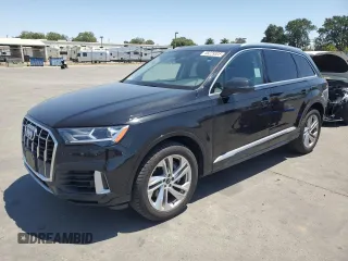 2021 Audi Q7 Premium Plus with VIN WA1LXAF76MD021317, listed as a Copart auction lot 58229305 with 72,484 mi miles and Salvage title. Bid and sale history available at DreamBid. Image 1.