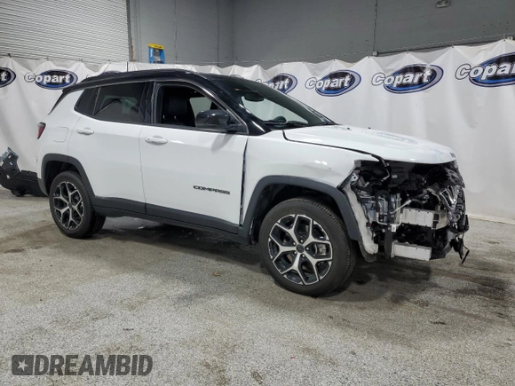 2025 Jeep Compass Limited with VIN 3C4NJDCN0ST565517, listed as a Copart auction lot 61679475 with 6,153 mi miles and Clean title. Bid and sale history available at DreamBid. Image 4.