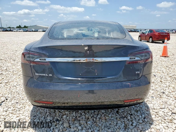 2017 Tesla Model S 60 with VIN 5YJSA1E15HF223354, listed as a Copart auction lot 60064725 with 60,403 mi miles and Salvage title. Bid and sale history available at DreamBid. Image 6.