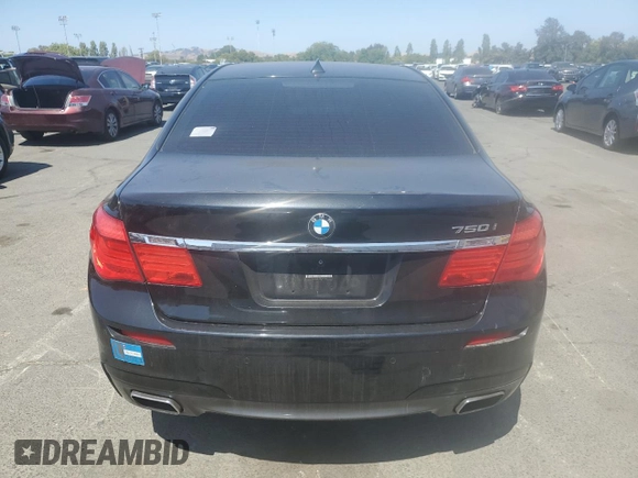 2011 BMW 7 Series 750i with VIN WBAKA8C54BCY37151, listed as a Copart auction lot 59629625 with 189,662 mi miles and Clean title. Bid and sale history available at DreamBid. Image 6.