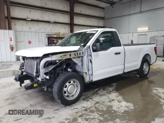 2022 Ford F-150 XL with VIN 1FTMF1CB8NKE67908, listed as a Copart auction lot 43898335 with 36,022 mi miles and Salvage Title. Bid and sale history available at carsss.com. Image 1.