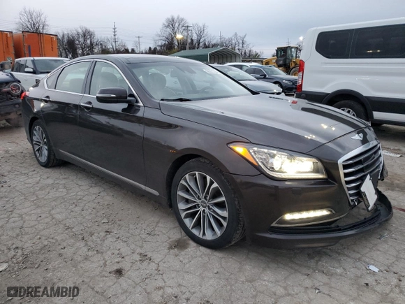2016 Hyundai Genesis 3.8L with VIN KMHGN4JE9GU125823, listed as a Copart auction lot 86921224 with 58,950 mi miles and Salvage Title. Bid and sale history available at carsss.com. Image 4.