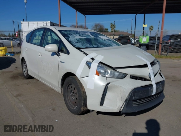 2017 Toyota Prius v Two with VIN JTDZN3EU4HJ067583, listed as a IAAI auction lot 41393495 with 316,410 mi miles. Bid and sale history available at carsss.com. Image 1.