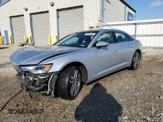 2023 Audi A6 Sedan Premium with VIN WAUD3BF23PN018161, listed as a Copart auction lot 87637575 with 45,727 mi miles and Non Repairable. Bid and sale history available at carsss.com. Image 1.