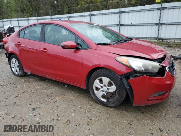 2016 Kia Forte LX with VIN KNAFX4A63G5593749, listed as a Copart auction lot 52703025 with 67,779 mi miles and Salvage Title. Bid and sale history available at carsss.com. Image 4.