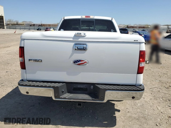 2008 Ford F-150 XLT with VIN 1FTPW12VX8KC76276, listed as a Copart auction lot 51866165 with 146,396 mi miles and Salvage Title. Bid and sale history available at carsss.com. Image 6.