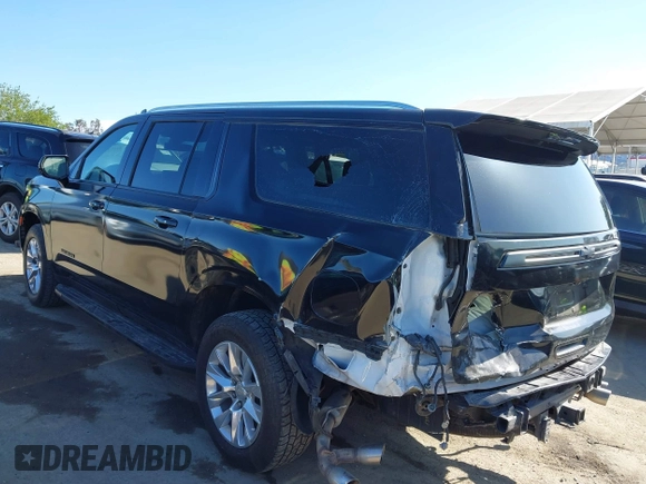 2022 Chevrolet Suburban Premier with VIN 1GNSCFKD9NR159466, listed as a IAAI auction lot 41918002 with 88,005 mi miles and . Bid and sale history available at DreamBid. Image 3.