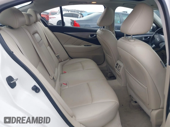 2014 Infiniti Q50 Premium with VIN JN1BV7AP3EM674807, listed as a IAAI auction lot 42003949 with 138,454 mi miles. Bid and sale history available at carsss.com. Image 8.