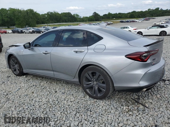 2022 Acura TLX w/A-Spec Package with VIN 19UUB5F55NA000851, listed as a Copart auction lot 54745015 with 44,219 mi miles and Salvage title. Bid and sale history available at DreamBid. Image 2.