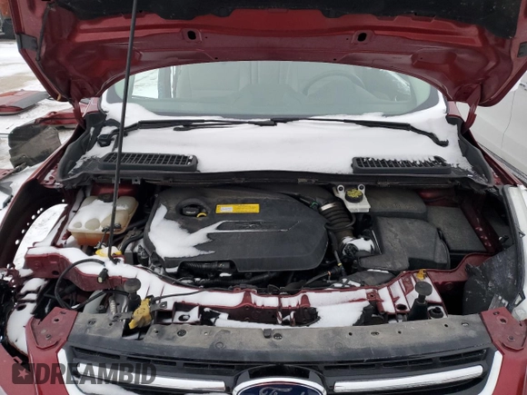 2016 Ford Escape Titanium with VIN 1FMCU9JXXGUA62330, listed as a Copart auction lot 45338705 with 65,722 mi miles and Salvage Title. Bid and sale history available at carsss.com. Image 12.
