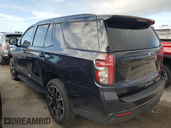 2023 Chevrolet Tahoe RST with VIN 1GNSCRKDXPR102276, listed as a Copart auction lot 73831344 with 37,115 mi miles and Non repairable. Bid and sale history available at DreamBid. Image 2.