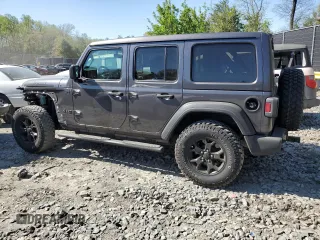 2021 Jeep Wrangler Unlimited 80th Anniversary with VIN 1C4HJXDN0MW792927, listed as a Copart auction lot 53498075 with 74,042 mi miles and Salvage title. Bid and sale history available at DreamBid. Image 2.