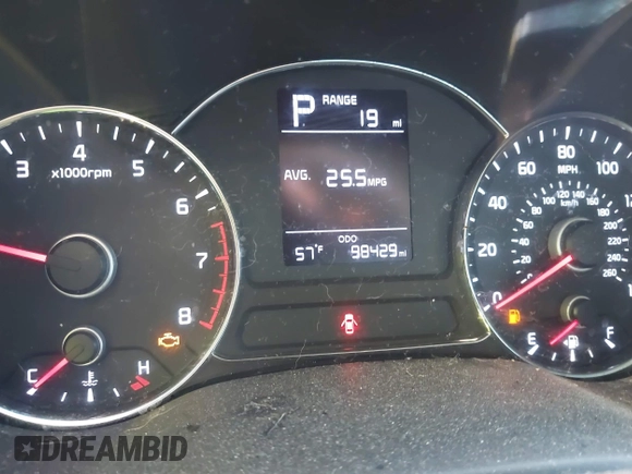 2018 Kia Forte LX with VIN 3KPFK4A72JE206565, listed as a IAAI auction lot 41639846 with 98,429 mi miles. Bid and sale history available at carsss.com. Image 7.