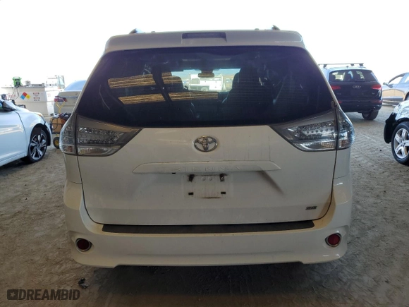 2015 Toyota Sienna SE with VIN 5TDXK3DC6FS678918, listed as a Copart auction lot 50451835 with 194,349 mi miles and Salvage Title. Bid and sale history available at carsss.com. Image 6.