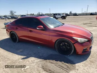 2014 Infiniti Q50 Premium with VIN JN1BV7AP8EM676682, listed as a Copart auction lot 47731195 with 78,902 mi miles and Salvage Title. Bid and sale history available at carsss.com. Image 4.