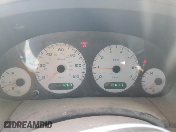 2001 Dodge Caravan SE with VIN 1B8GP25361B208099, listed as a Copart auction lot 47273005 with 220,260 mi miles and Salvage Title. Bid and sale history available at carsss.com. Image 9.