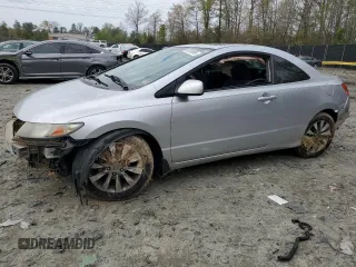 2009 Honda Civic Cpe EX with VIN 2HGFG128X9H502832, listed as a Copart auction lot 53076095 with 147,497 mi miles and Salvage Title. Bid and sale history available at carsss.com. Image 1.