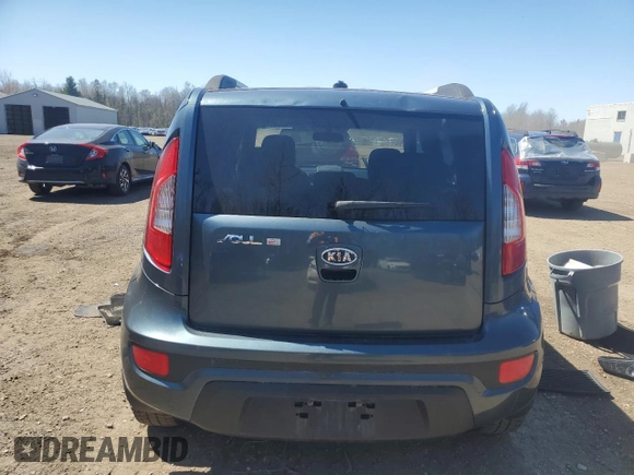 2012 Kia Soul + with VIN KNDJT2A62C7383283, listed as a Copart auction lot 53385785 with 188,224 mi miles and Clean Title. Bid and sale history available at carsss.com. Image 6.