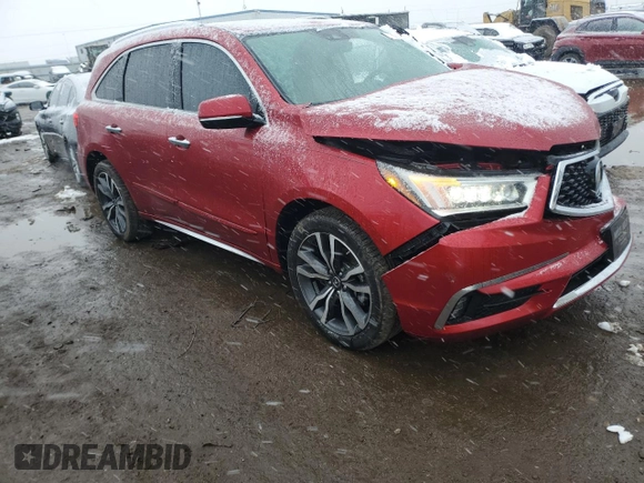 2020 Acura MDX w/Advance Pkg with VIN 5J8YD4H88LL018811, listed as a Copart auction lot 79885424 with 16,546 mi miles and Salvage Title. Bid and sale history available at carsss.com. Image 4.