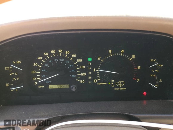 2000 Lexus LX 470 z VIN JT6HT00W9Y0120042, wystawiony jako Copart lot #49644355 z przebiegiem 188 992 mil mil oraz Czysty tytuł • Clean title. Historia ofert i sprzedaży dostępna na DreamBid. Obrazek 9.