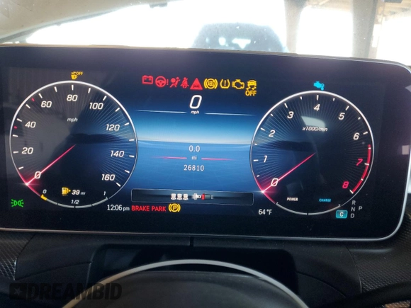 2023 Mercedes-Benz C 300 with VIN W1KAF4GB3PR127824, listed as a Copart auction lot 55670165 with 26,810 mi miles and Salvage title. Bid and sale history available at DreamBid. Image 9.