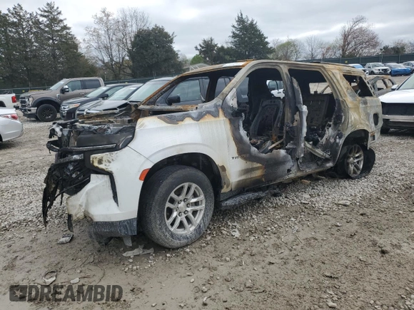 2021 Chevrolet Tahoe LT with VIN 1GNSKNKD7MR263725, listed as a Copart auction lot 51072145 with Not provided miles and Non repairable. Bid and sale history available at DreamBid. Image 1.