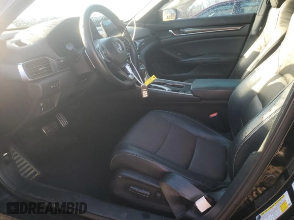 2018 Honda Accord Sedan Sport 1.5T with VIN 1HGCV1F38JA150327, listed as a Copart auction lot 48399355 with 96,371 mi miles and Salvage Title. Bid and sale history available at carsss.com. Image 7.
